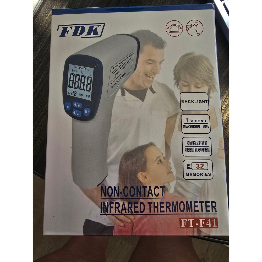 FDK Non Contact Infrared Thermometer FT-F41 Forehead Body Digital